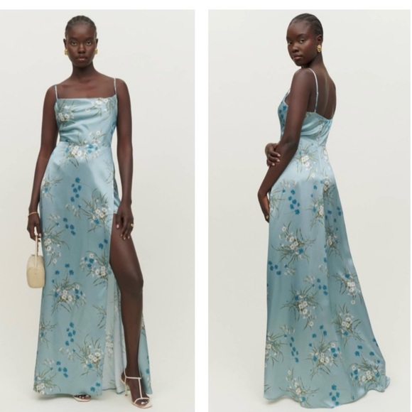 reformation devora silk dress Reformation Devora Silk Dress - Lago